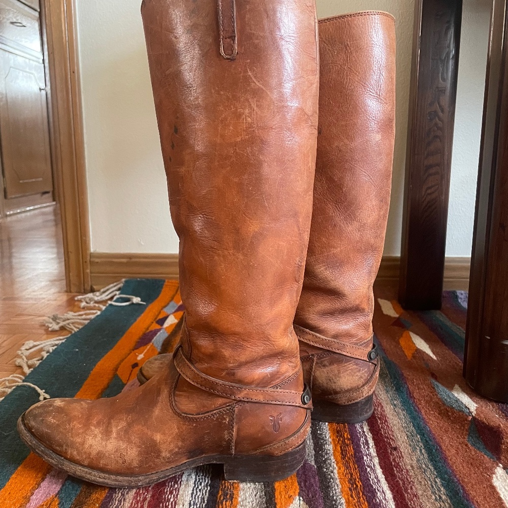 Frye Riding Boots (Lindsay Knee High Brown leather)